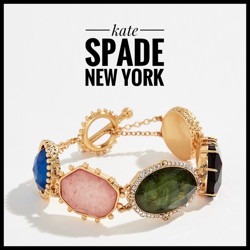 kate spade ♠️ Perfectly Imperfect Bracelet with bold, deep rich colors; like new